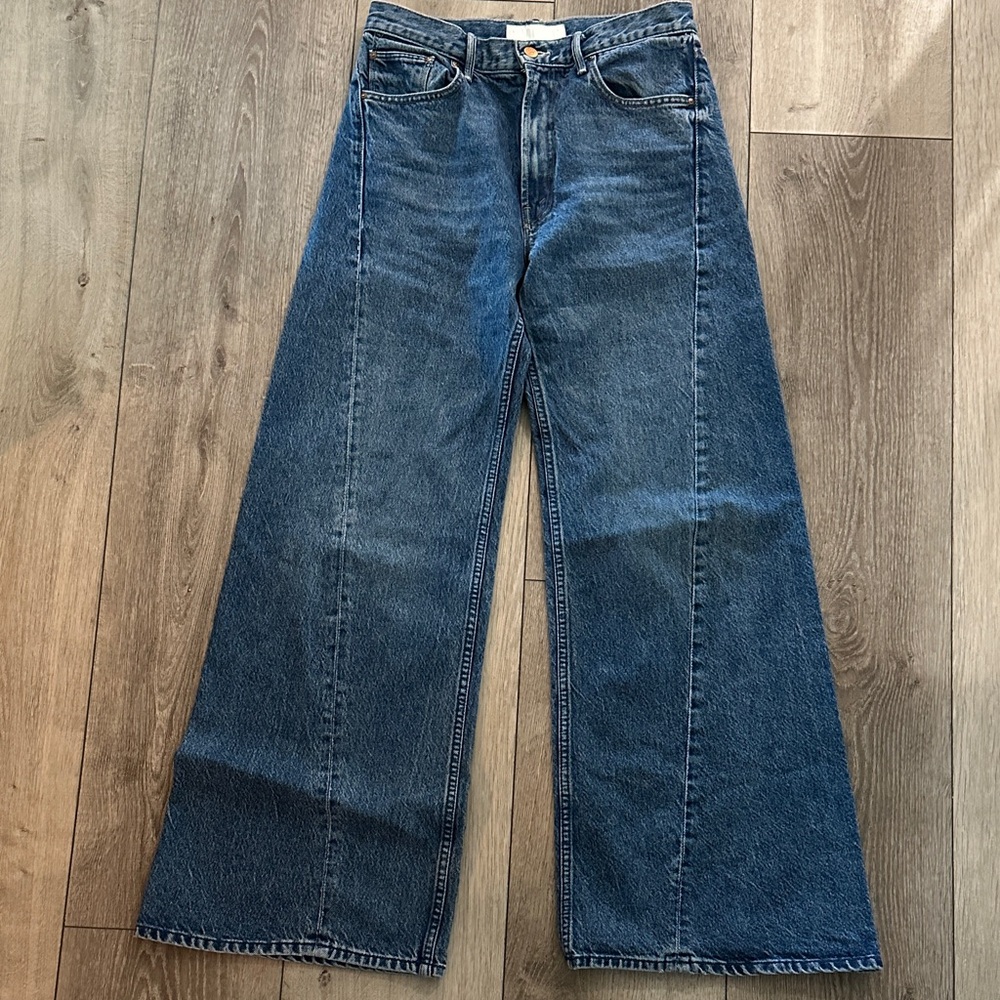 MOTHER Denim Flare Jeans in Deep Blue
